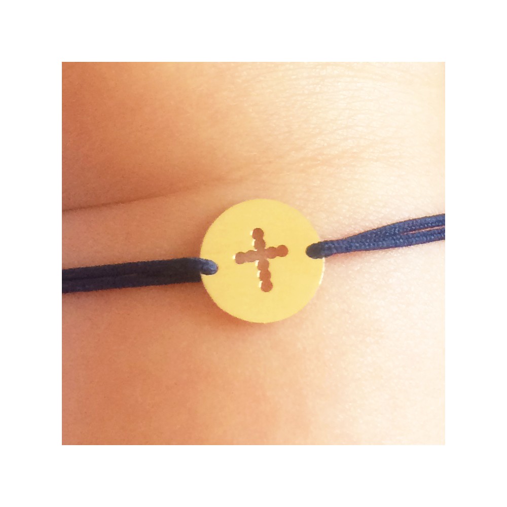 Bracelet cordon Médaille Clé Sésame AUPIHO - L'or Durable
